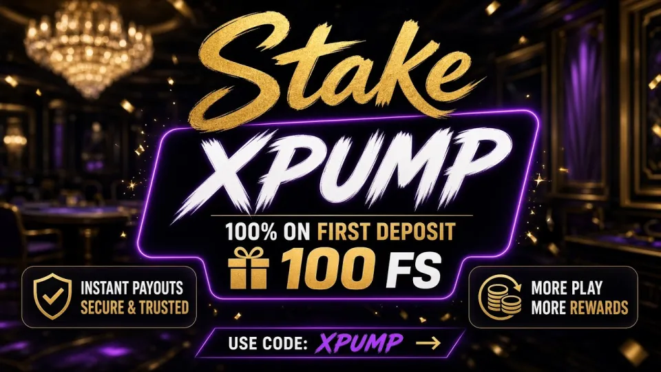 What does the Stake promo code XPUMP unlock for new players?